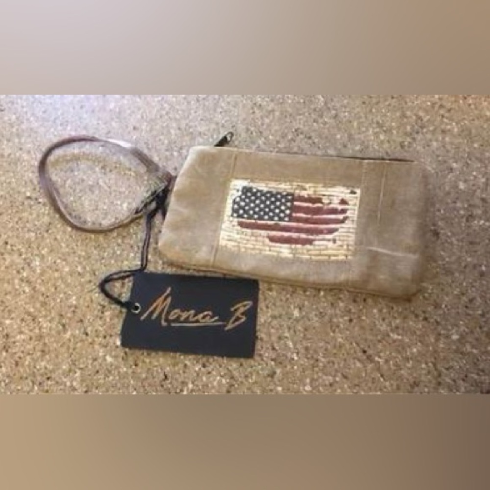 Canvas Flag Wristlet